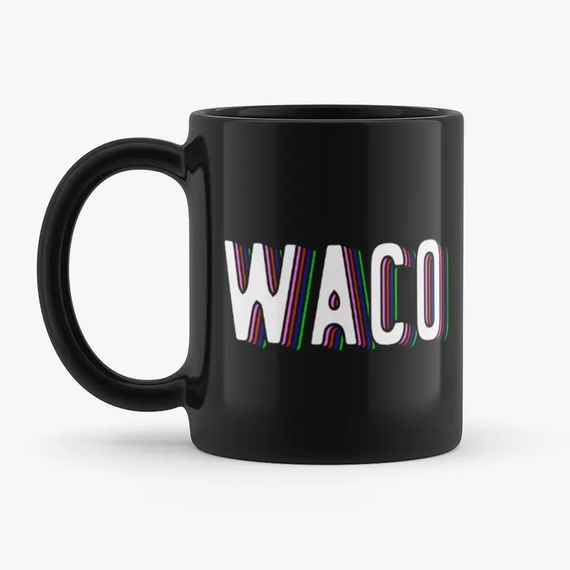 Retro Vibes Waco Mug (Black)